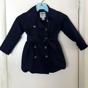 Oshkosh B'gosh Navy Trench Coat Size 5